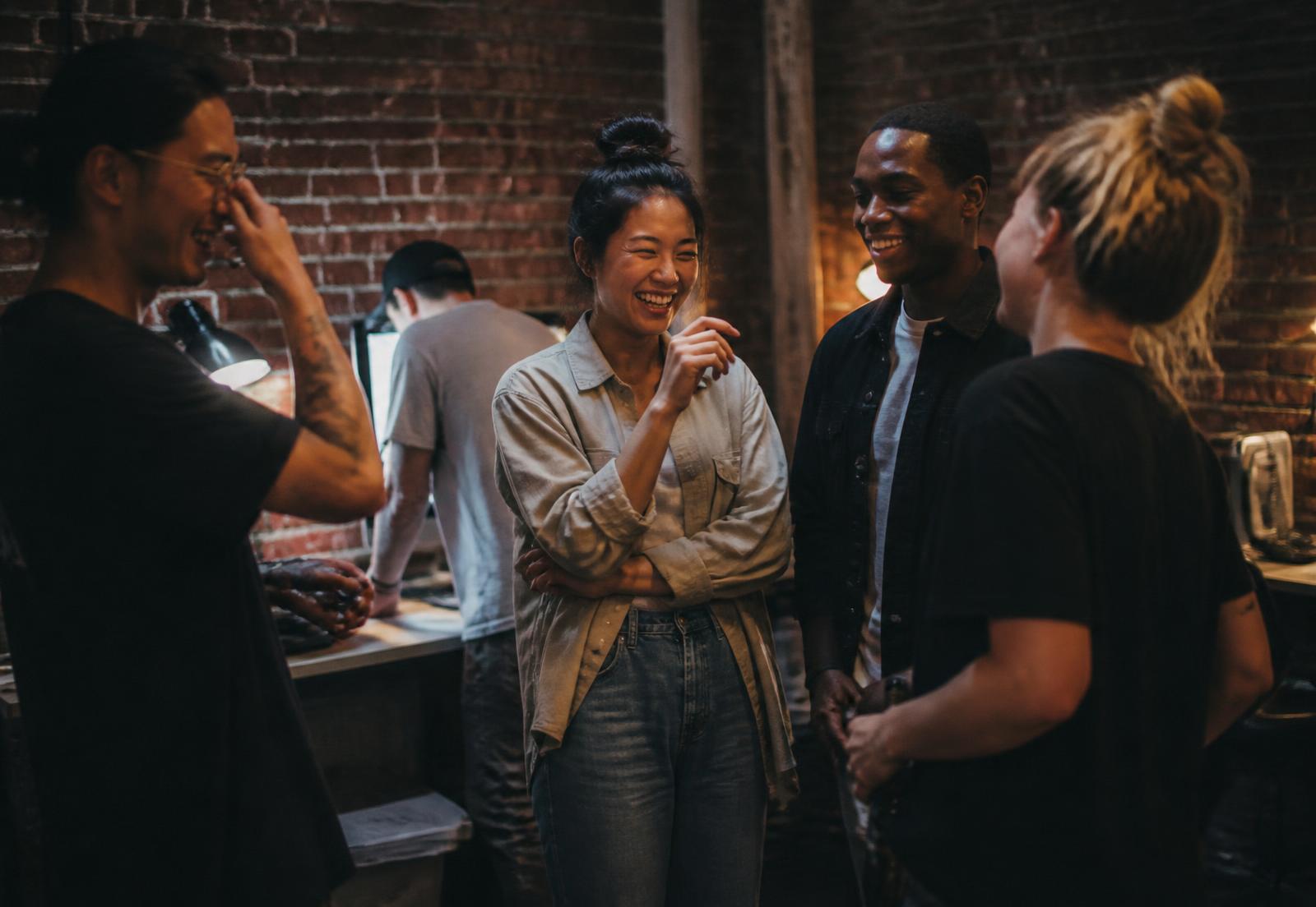 Broadway team members together